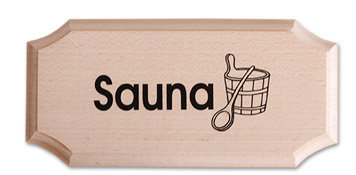 Elsässer Schild 8-eckig, Sauna