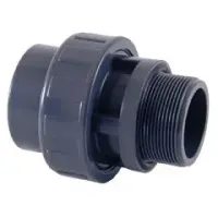 PVC Verschraubung Ø 50 x 2" Aussengewind, mit...
