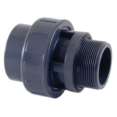 PVC Verschraubung Ø63 x 2" AG, mit O-Ring