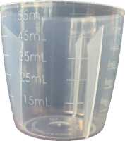 Messbecher transparent 10 - 55 ml