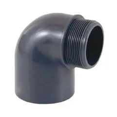 PVC Winkel 90° 50 mm x 1 1/2” AG