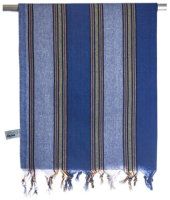 Hamamtuch blau gestreift 80 x 170 cm